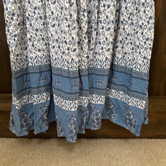 beachlunchlounge Blue/White Beach Dress EUC - Picture 2 of 5